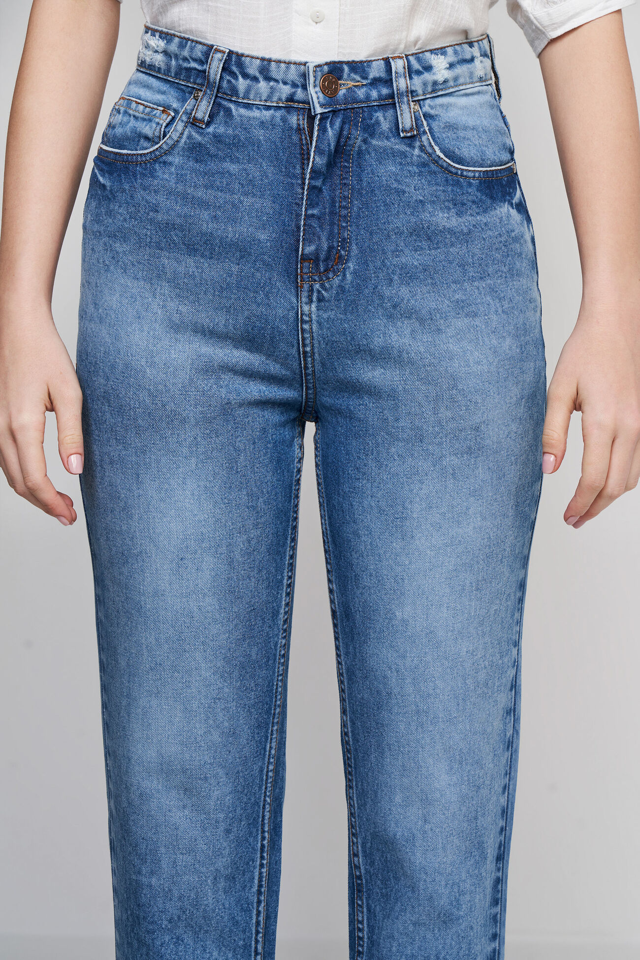 Light Blue Solid Straight Bottom, Light Blue, image 4